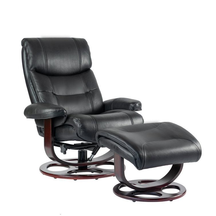 Oliver Jarrelle Leather Recliner with Ottoman Wayfair